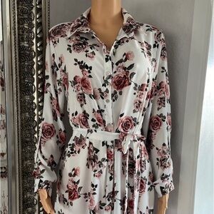 Forever 21 + Floral button down dress 1X